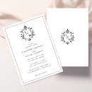 Search for old world wedding invitations Black and white