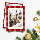 Search for red plaid christmas cards Merry and bright