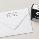 Search for wedding favor rubber stamps Return address