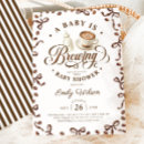 Search for baby is brewing invitations Gender neutral