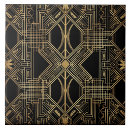 Search for art deco pattern tiles Black and gold