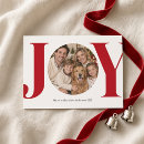 Search for round christmas cards Red and white