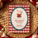 Search for carnival ticket birthday invitations Red