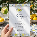 Search for mosaic invitations Blue and yellow
