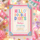 Search for double digits birthday invitations 10th birthday party