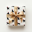 Search for labrador christmas wrapping paper Black