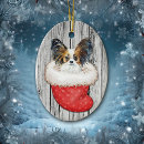 Search for papillon dog christmas tree decorations Animal