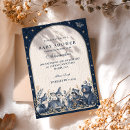 Search for starry baby shower invitations Navy blue
