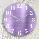 Search for purple clocks Elegant