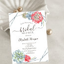 Search for succulent bridal shower invitations Tropical