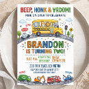 Search for bus birthday invitations 2nd