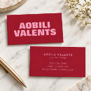 Search for red business cards Bold