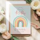 Search for boho rainbow party invitations Simple
