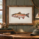 Search for rainbow trout art Watercolor