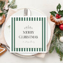 Search for christmas dinner napkins Stripes