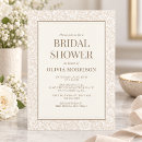 Search for ivory bridal shower invitations Lace