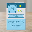 Search for 16th birthday cards Blue