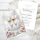 Search for champagne glasses wedding invitations Floral