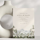 Search for mountain destination wedding invitations Watercolor mountains