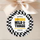 Search for boys 3rd birthday stickers Young wild and three