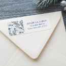 Search for festive floral return address labels Evergreen