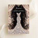 Search for black silver sweet 16 invitations Diamond
