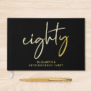Search for 80th birthday guest books Elegant