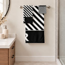 Search for black and white striped bath towels Bold
