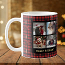 Search for red black plaid mugs Rustic