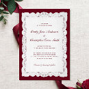 Search for elegant lace wedding invitations Classic