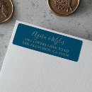 Search for navy and gold wedding return address labels For her
