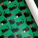 Search for black cat wrapping paper Vintage
