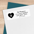 Search for monogram wedding return address labels Monogrammed