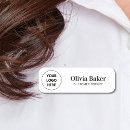 Search for minimalist name tags Name and title