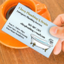 Search for plumber business cards Drain cleaning