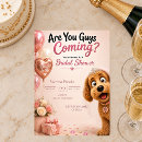 Search for funny humor bridal shower invitations Pink