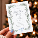 Search for bow christmas invitations Watercolor