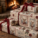 Search for north pole wrapping paper Vintage christmas