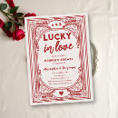 Search for casino bridal shower invitations Lucky in love