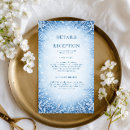 Search for icy blue invitations Frosted greenery