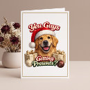 Search for funny dog christmas cards Golden retriever
