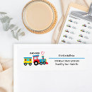 Search for choo choo train return address labels Boy