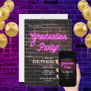 Search for neon pink invitations High school