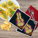Search for rock roll napkins Grunge
