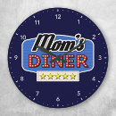 Search for food kitchen clocks Diner