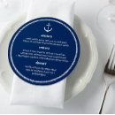 Search for nautical wedding menus Blue