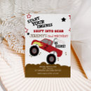 Search for monster truck invitations Red