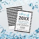 Search for blue and black graduation invitations Chic