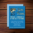 Search for gone fishing retirement invitations Retiree