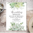 Search for succulent wedding invitations Minimalist